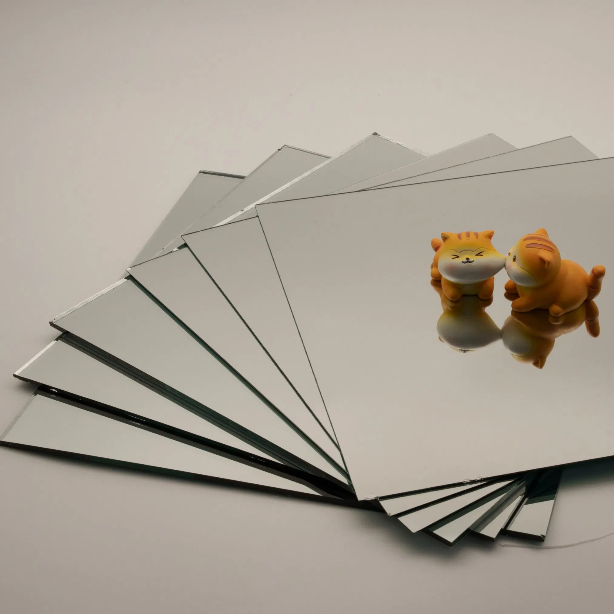 3-6mm Waterproof Silver Mirror Glass, Double Coated