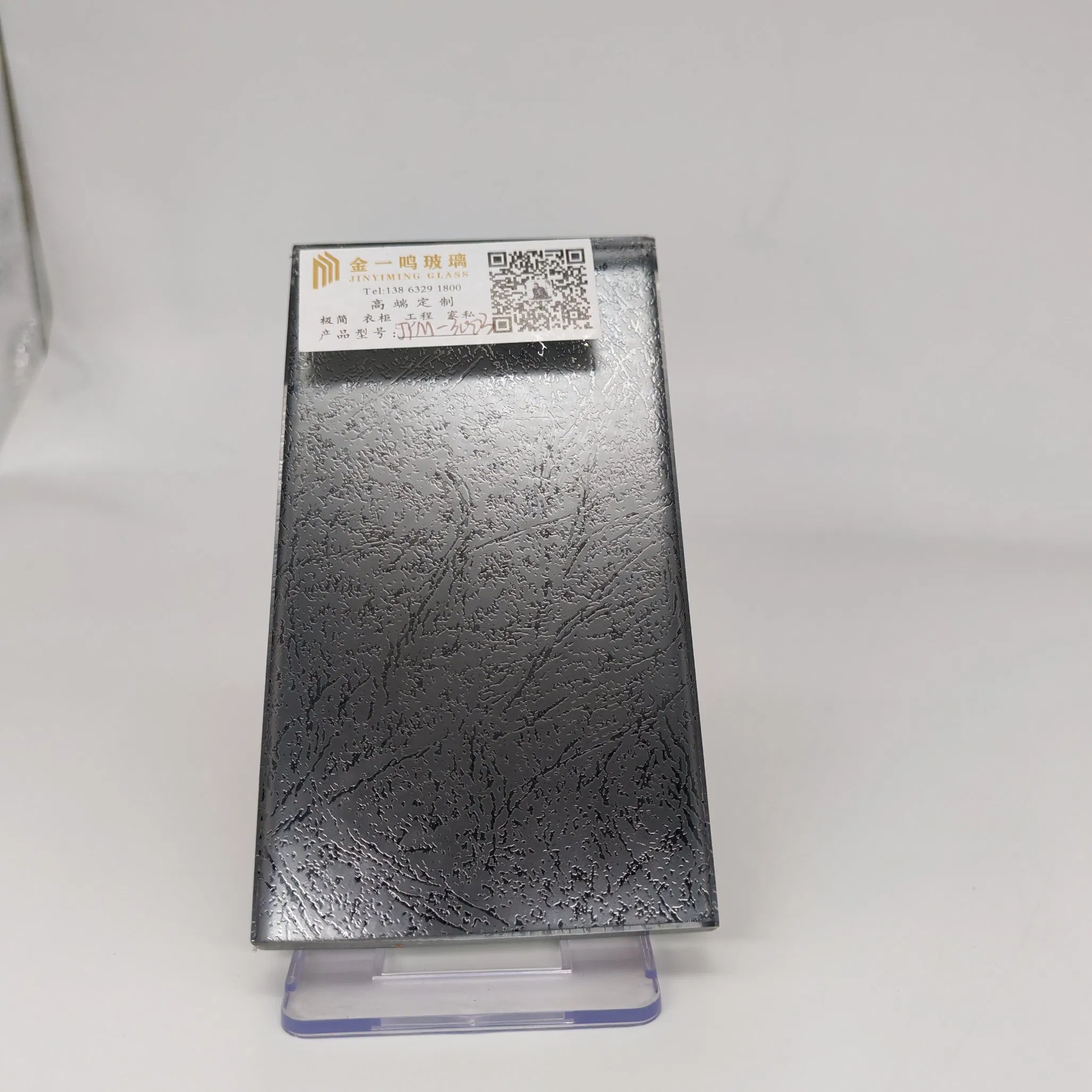 Coated Glass with Modern Patterns Available Custom Sizes for Home & Office
