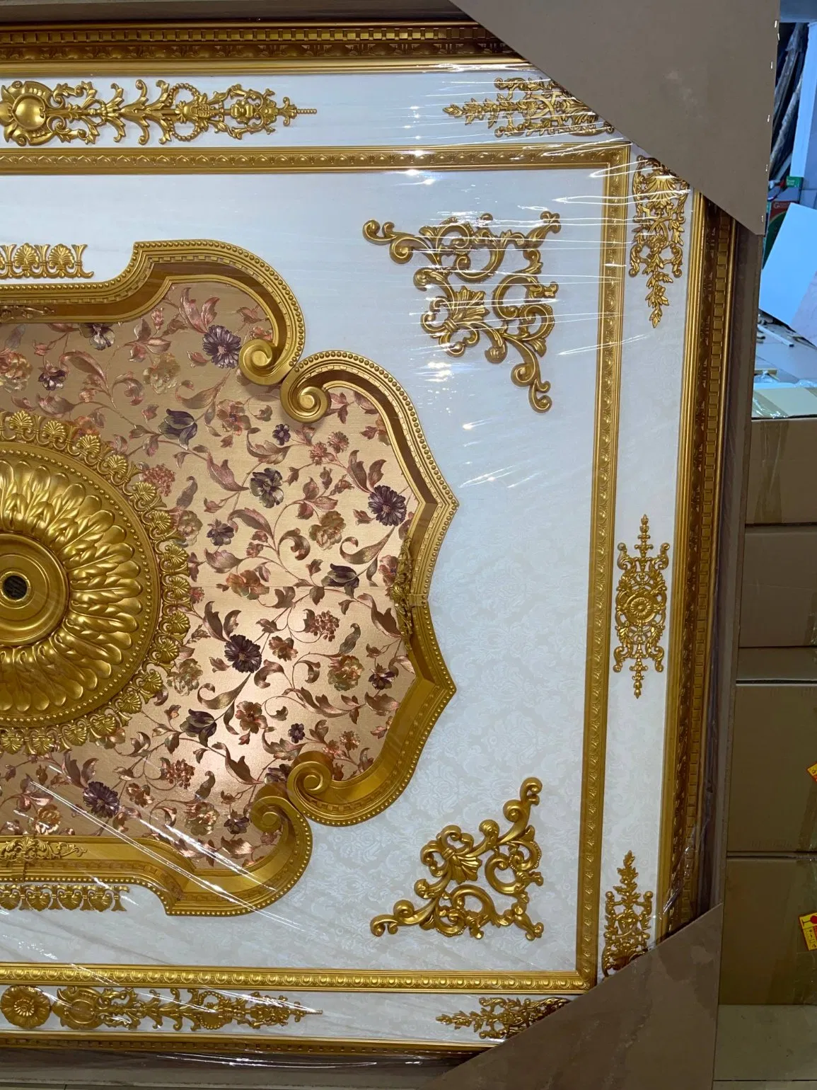 Ceiling Lamp, Board, Ceiling Tiles, Polyurethane Suspended Ceiling PU Ceiling Panel for Interior Decoration