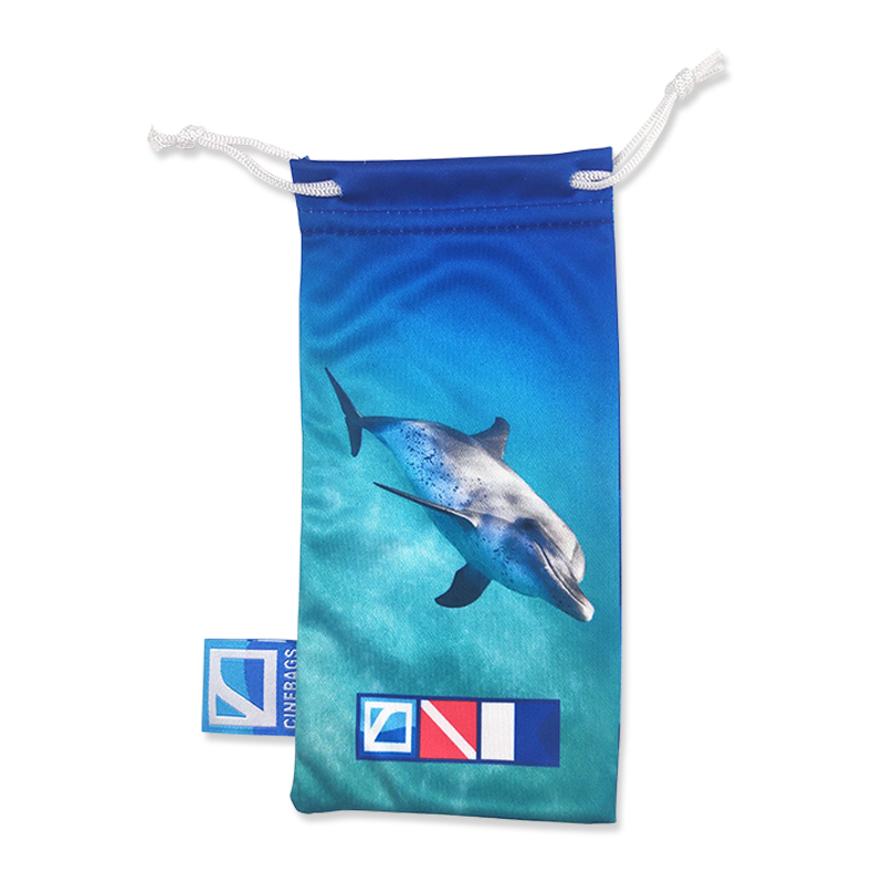 High Quality Printing Logo Bag for Sunglasses Fashion Cartoon Glasses Sunglass Pouch Soft Microfiber Drawstring Sunglasses Bags