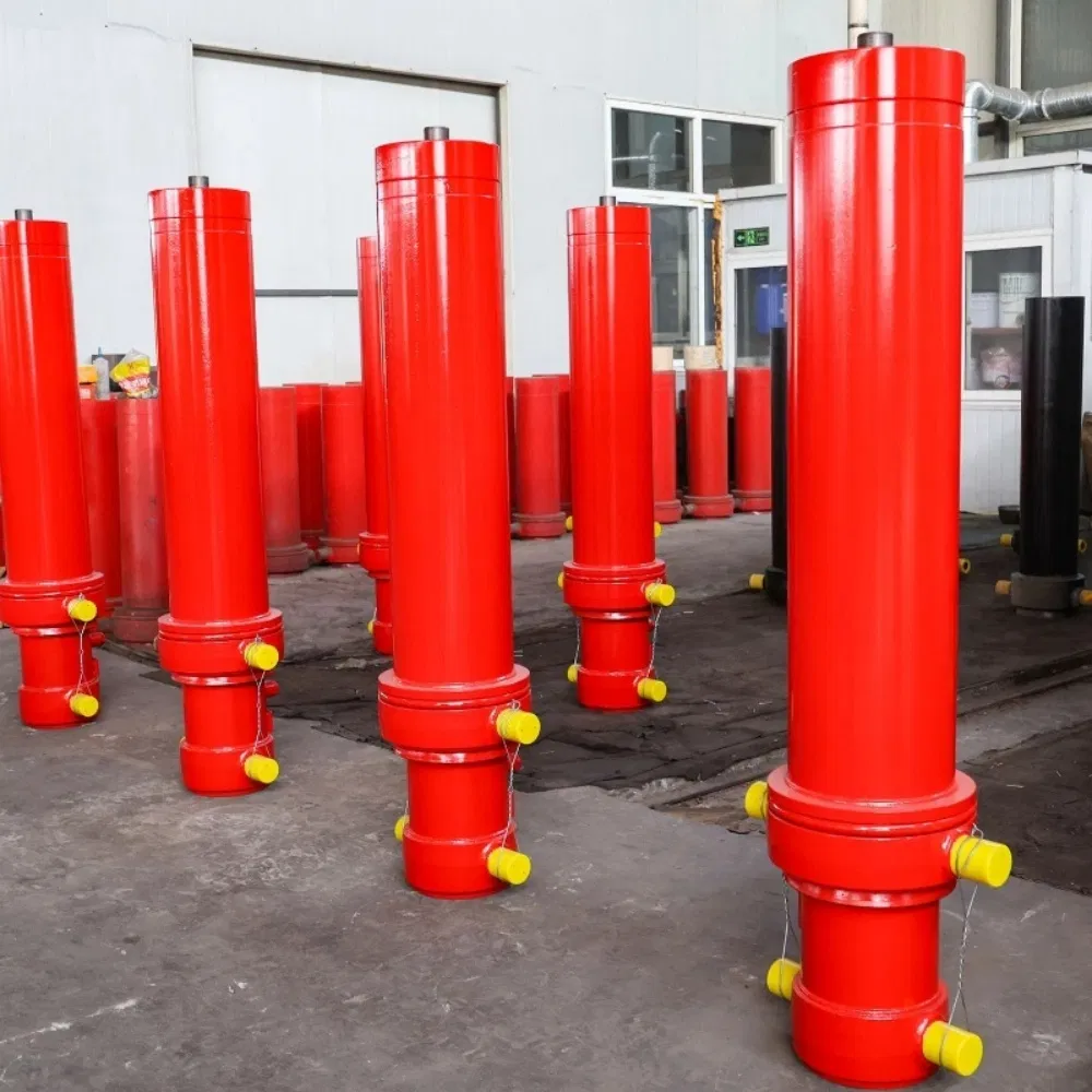 Гидравлический цилиндр для самосвала, одноступенчатый