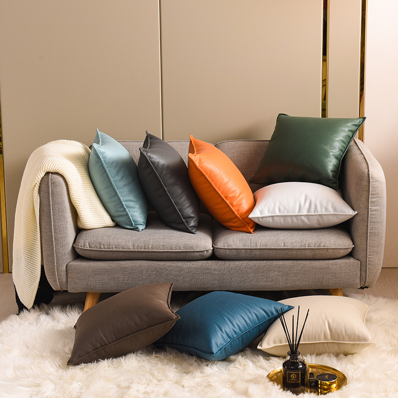 Colorful Plain Waterproof Outdoor Decor Cushion Covers Pillowcase