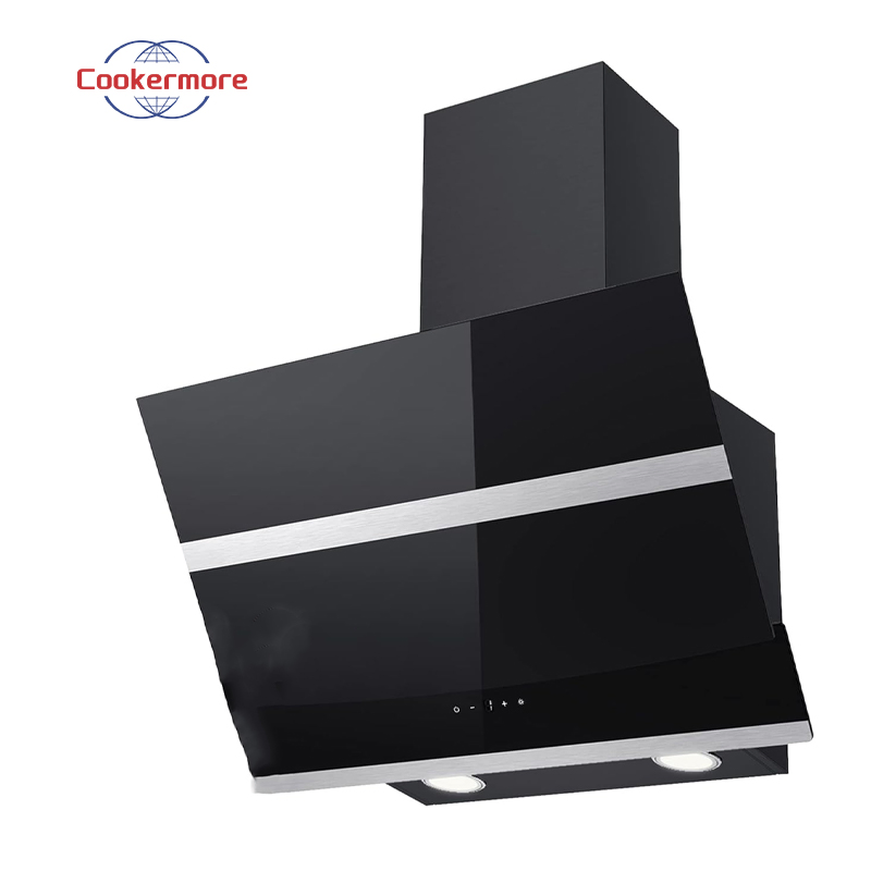 Smooth Tempered Glass Touch Screen Kitchen Appliances Range Hood