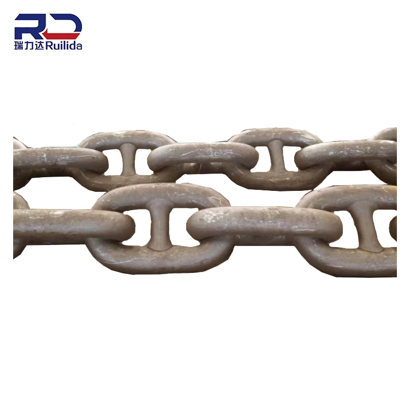 25.0m 58mm Am3 Galvanized Corrosion Resistant Stud-Link Anchor Chain with Kent Shackles