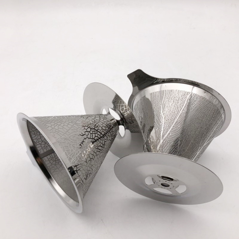 Hand Brewed Coffee Sharing Pot, Glass Coffee Utensil, Stainless Steel Filter Screen Filter Cup Funnel