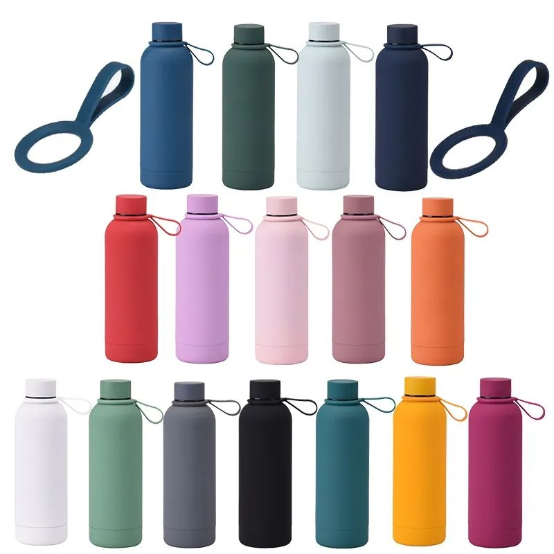 Wholesale Custom Logo Double Wall Vacuum Insulated Bottles Small Mouth 350ml 500ml 750ml Stainless Steel Sports Water Bottle