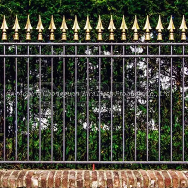 Aluminium Alloy Fence Steel Metal Picket Ornamental Fence Tubular Steel Fence Temporary Fence Clip Zinc Steel Fence