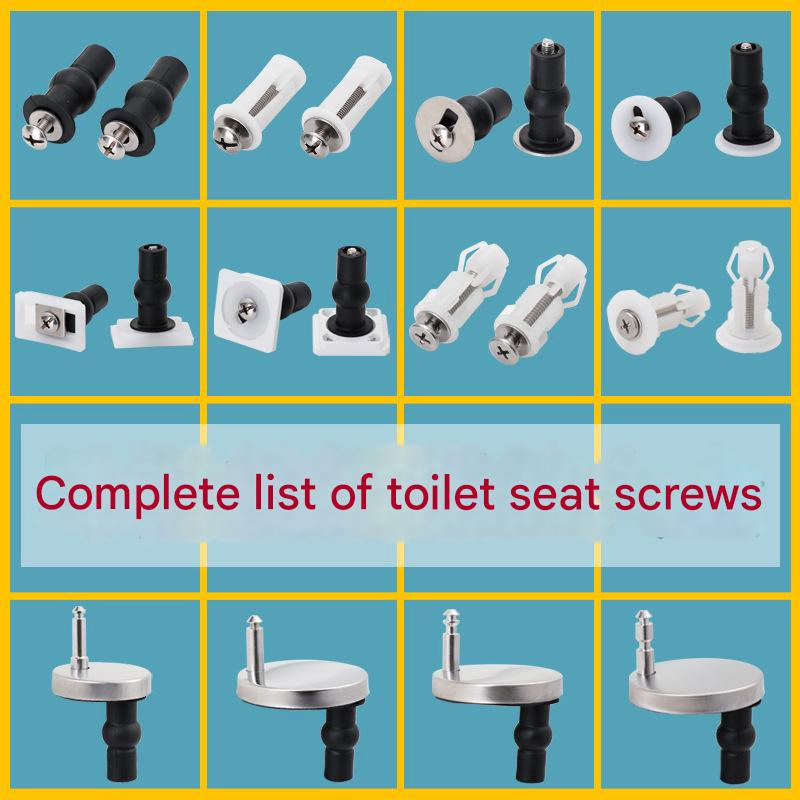 Toilet Seat Accessories Cover Plate Screw Connectors Universal Toilet Seat Installation and Fixing Expansion Screws