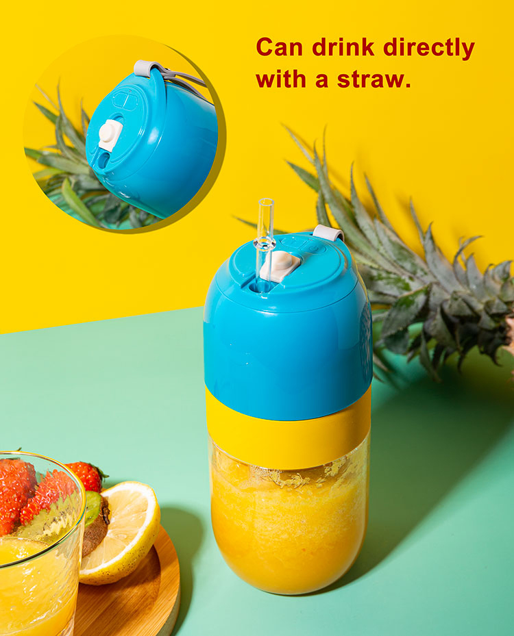 Electric Rechargeable USB BPA Free Portable Smoothie Maker Fruit Juicer 300ml