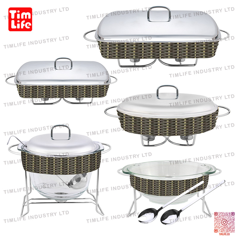Buffet Chafing Dish Food Warmer Serving Set Buffet Set Chauffe Plat Serving Gold Chafing Dish