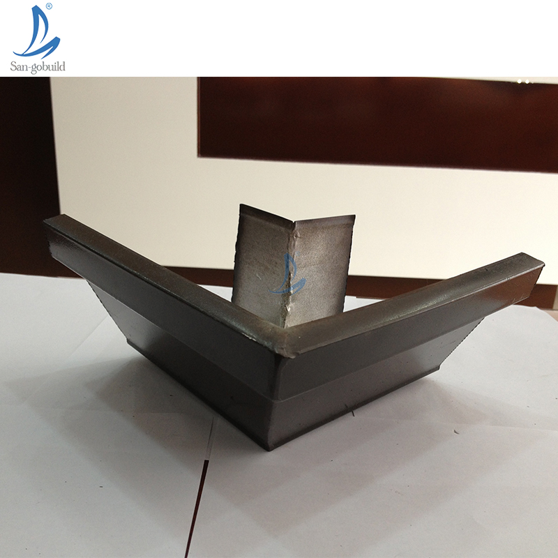 Easy to Install China Roof Gutter Rich Colors K Style Aluminum Gutter 6 Inch Rain Gutter for Modular Home Waterproof