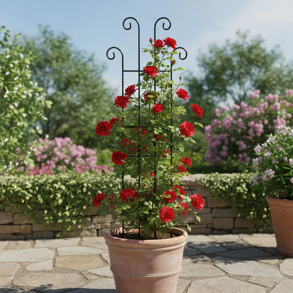 Custom Metal Garden Trellis Potted Plant Support for Indoor Outdoor Decoration