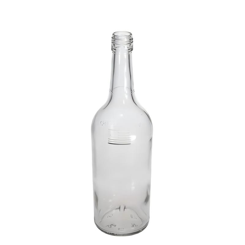 Стеклянная бутылка для водки 1000 мл с винтовой крышкой