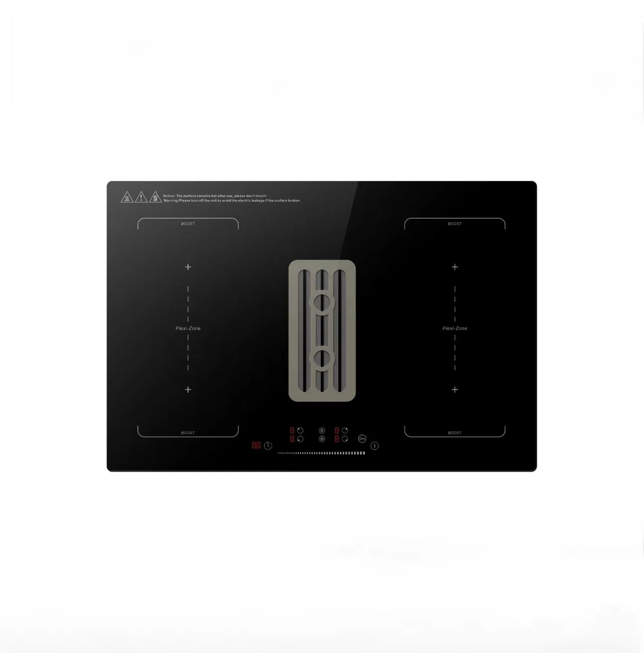 Induction Cooktop with Downdraft Extractor