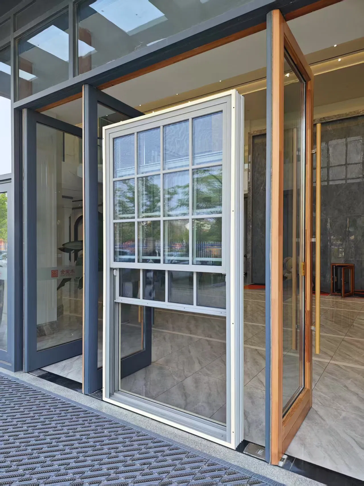 Composite Window - Wood Clad Aluminum Window-Double Hung
