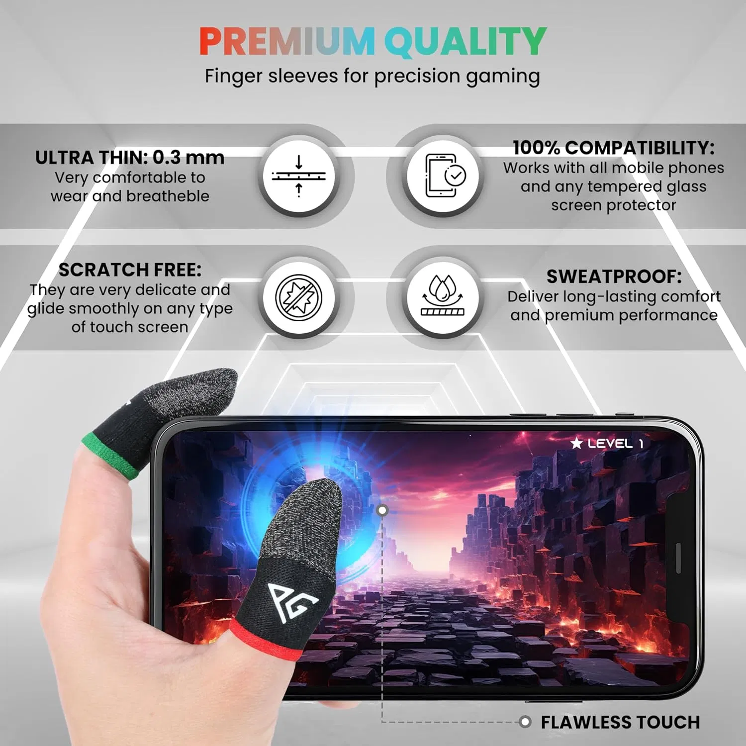 Ультратонкие напальчники для геймеров