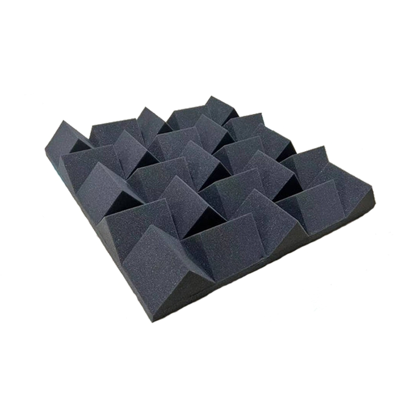 60X60cm Size Fireproof Acoustic Diffuser Foam Wall Panel High Resilience PU Material Soundproof 3D Wall Padding Tiles for Studio