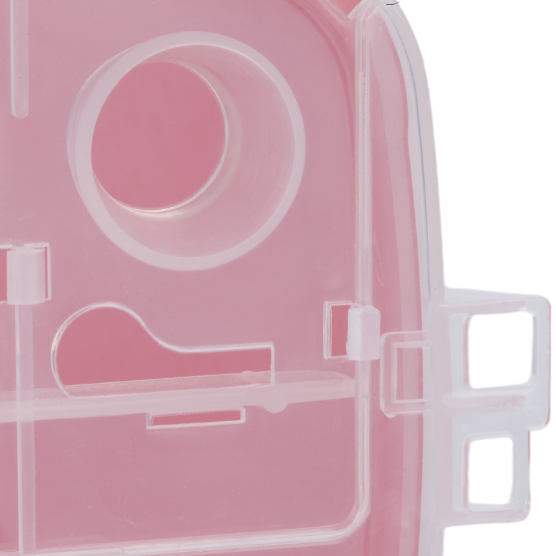 1L Transparent Red Tattoo Medical Sharps Container Biohazard Needle Disposal Waste Box