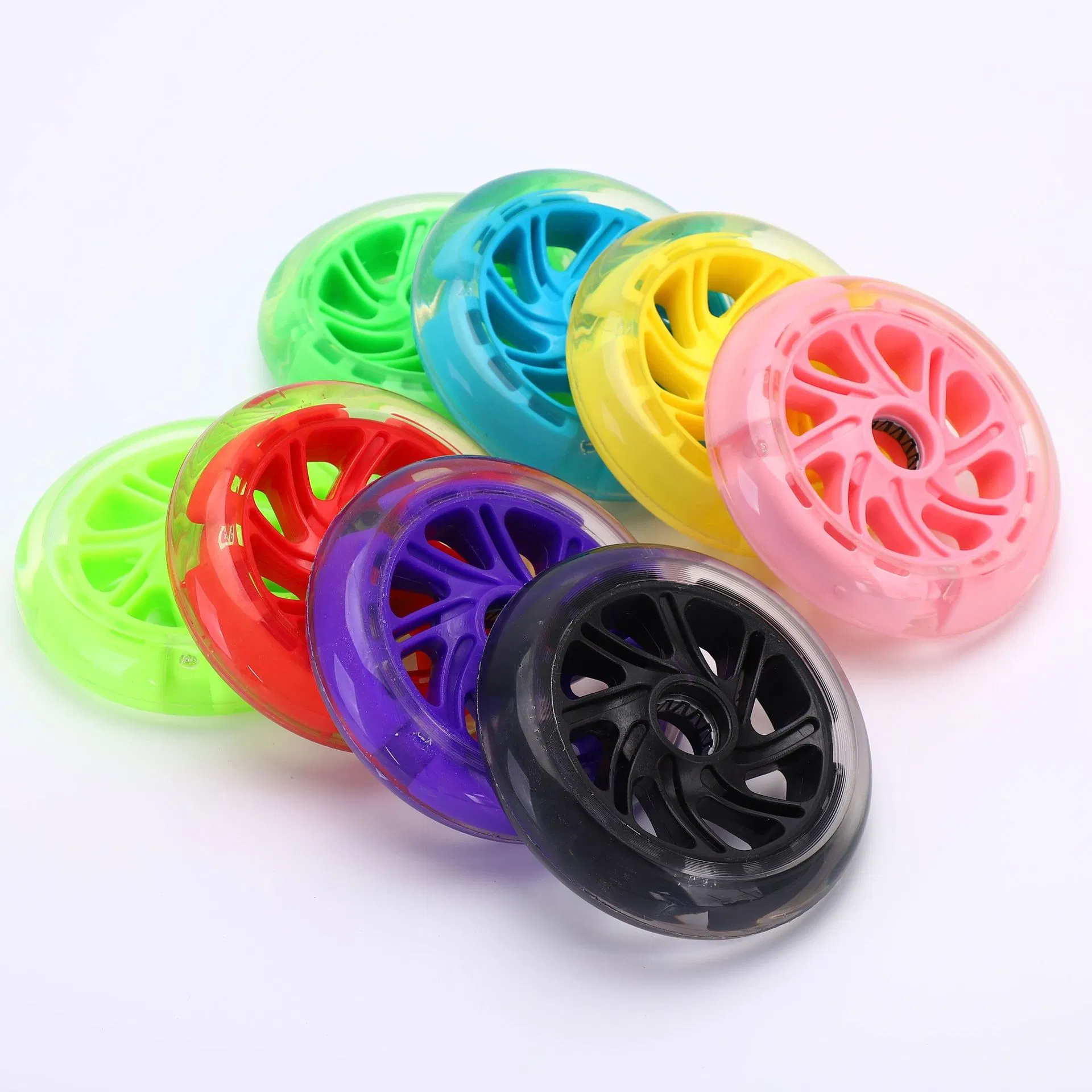 PU Wheels 120mm Flash PU Wheel Scooter Polyurethane Perfusion Wheel Dynamic Front Wheel Accessory