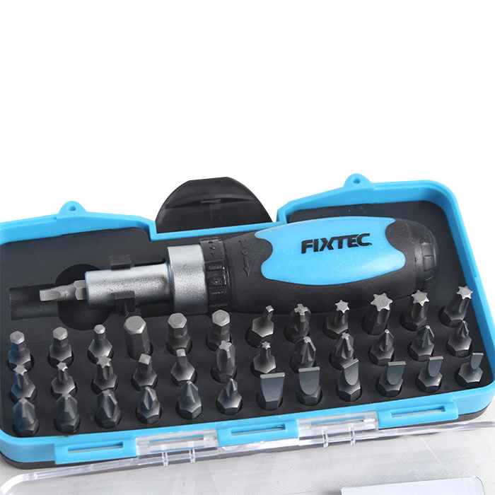 FIXTEC Multifunctional Repair Tool 38PCS Mini Ratchet Wrench High Precision Screwdriver Tool Set