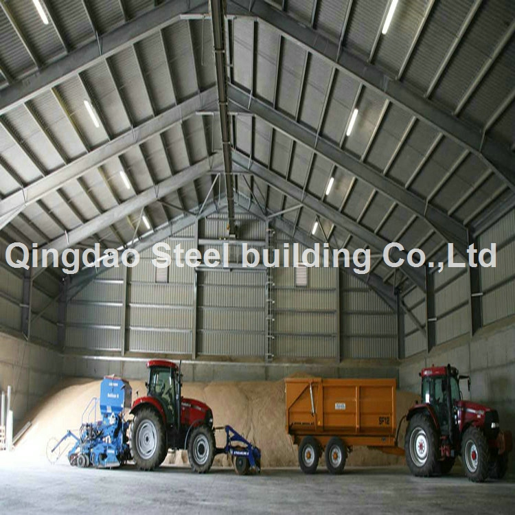 Prefab Construction Building Galvanized Steel Structure Frame Farm Storage Shed Building