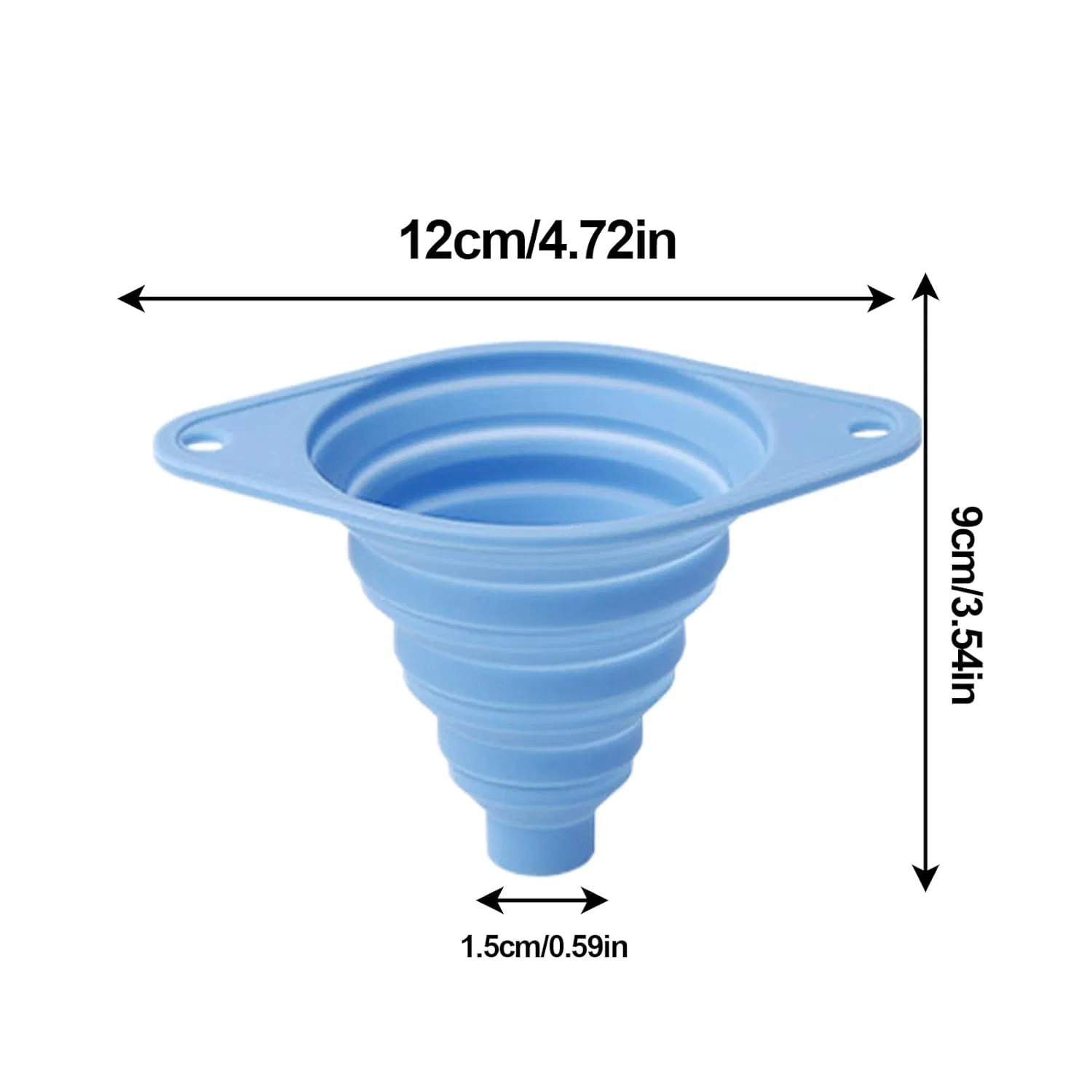 Silicone Colla-Psible Durability Kitchen Large Wide Mouth Funnel