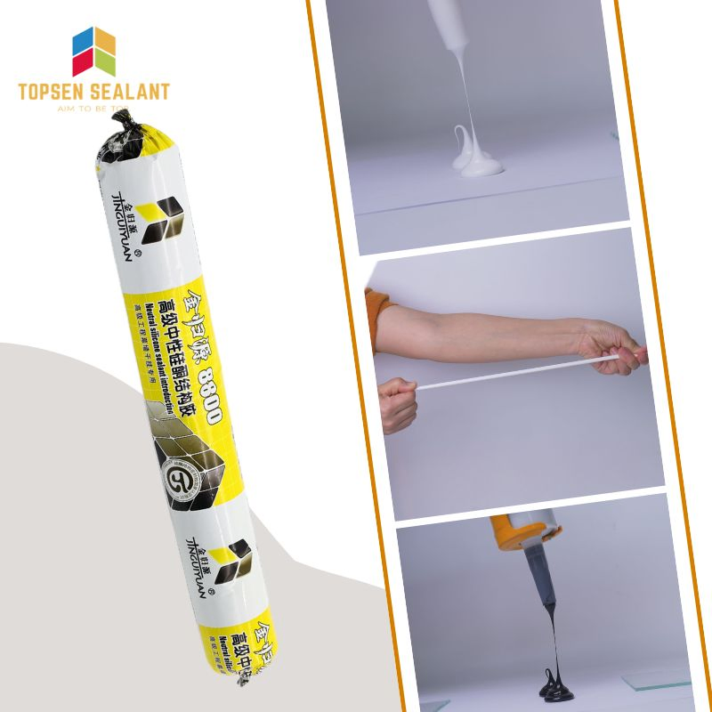Topsen 8800 UV-Resistant Structural Silicone Sealant for Exterior Glazing Systems