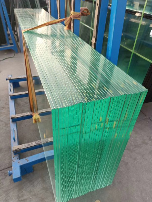 8mm 10mm 12mm Clear Toughened Tempered Glass for Building with Polished Edges