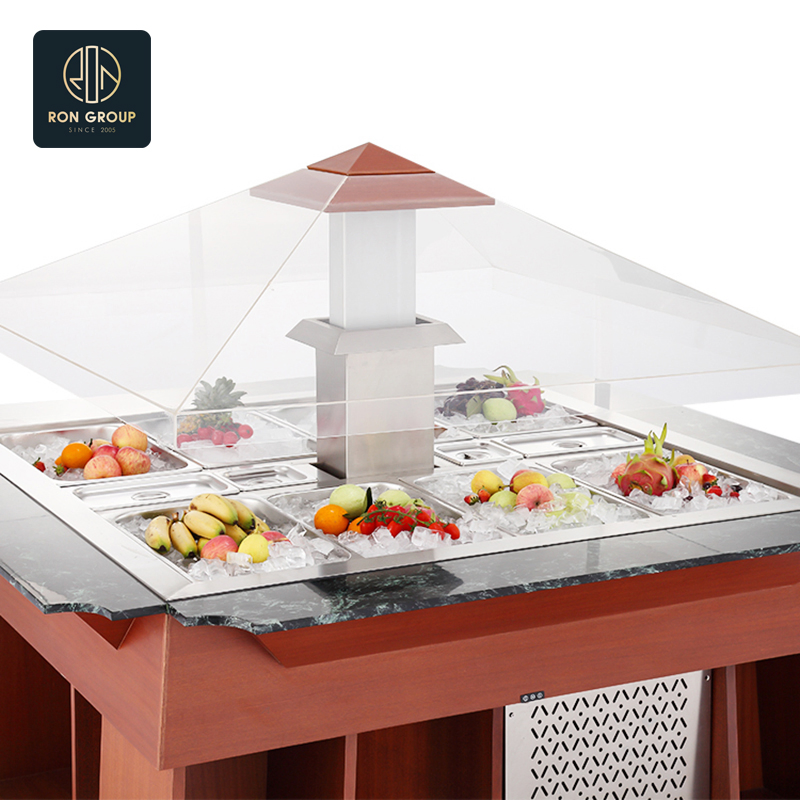 Versatile Salad Display Table for Buffets and Events
