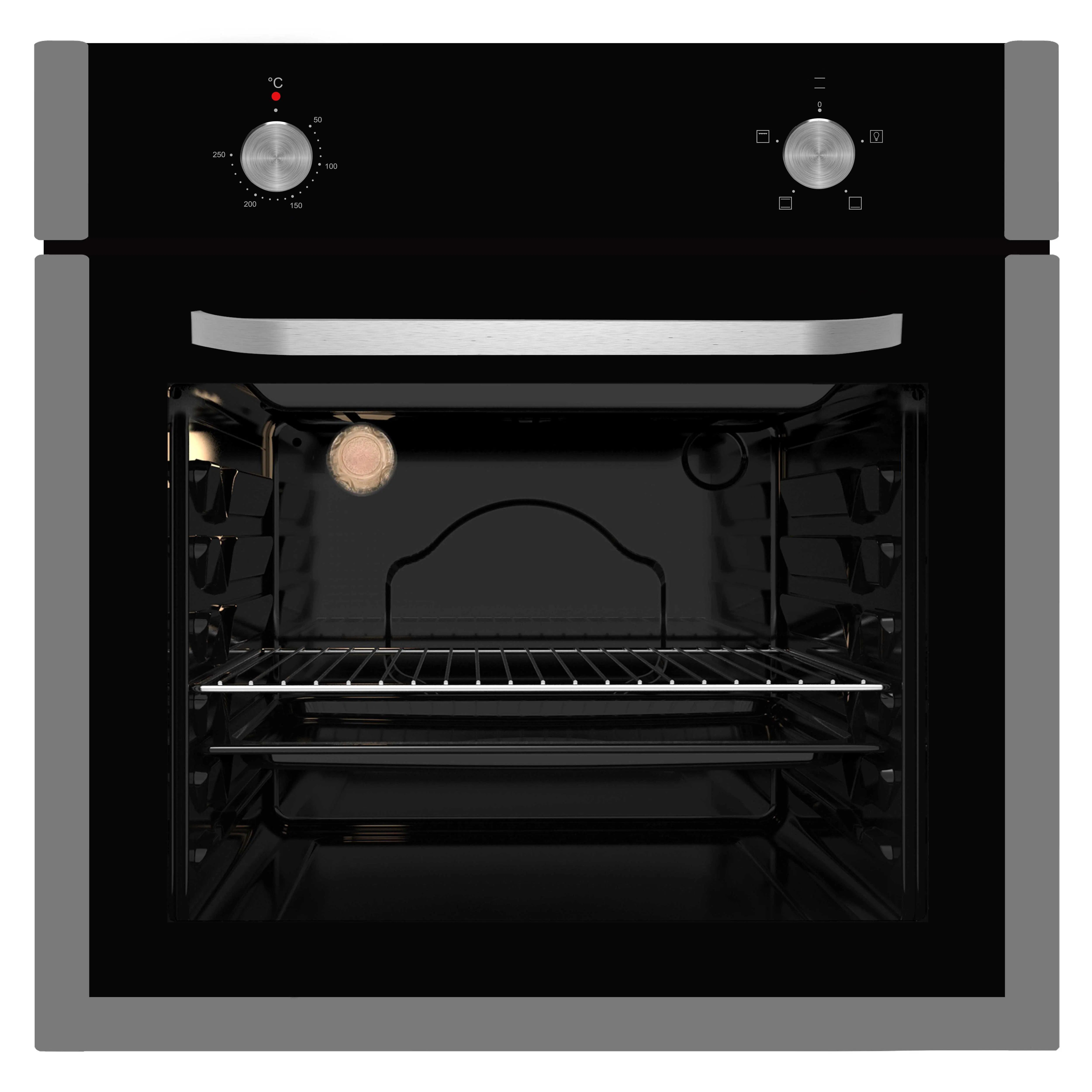 Modern Sleek Black Digital Oven with Versatile Grill Function