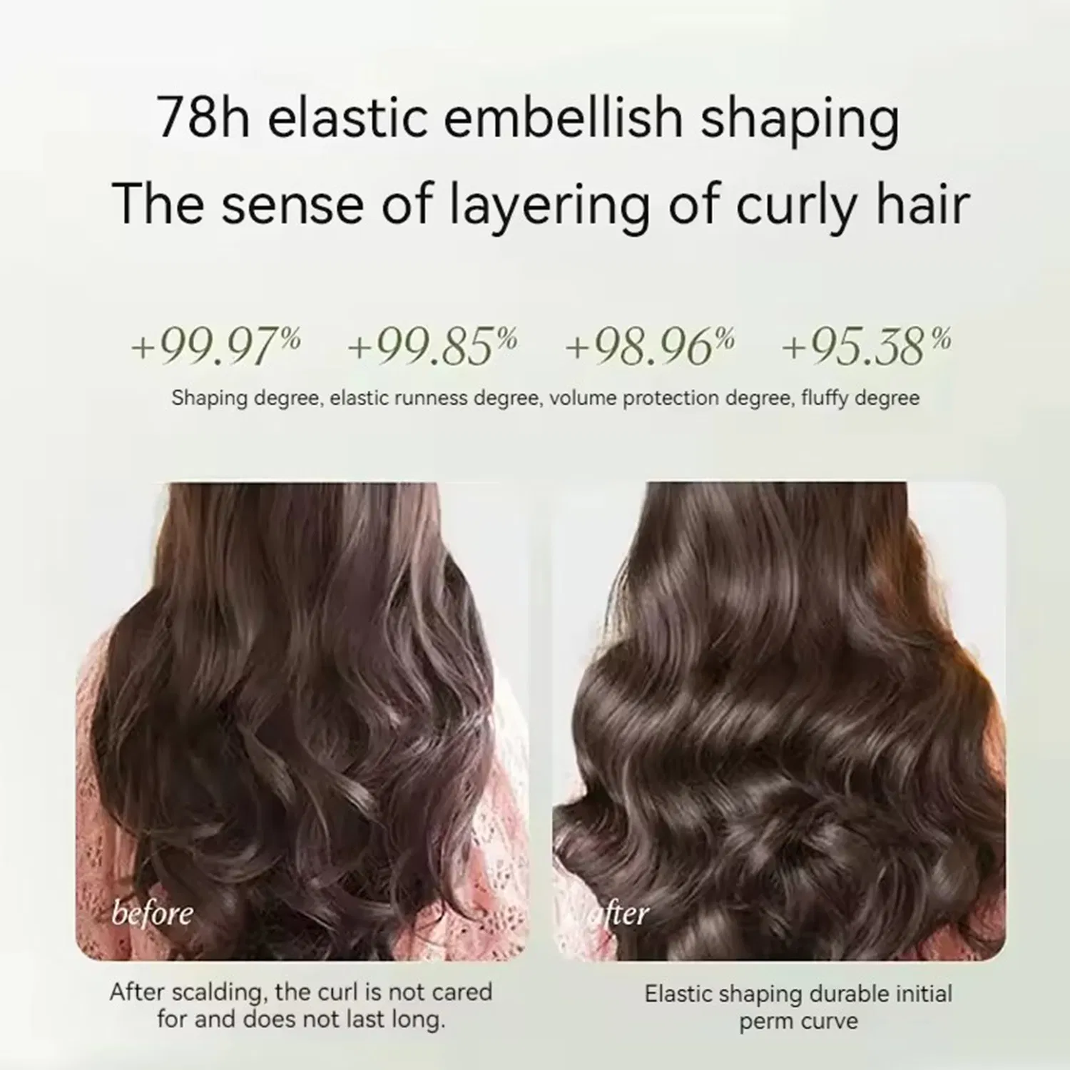 Moisturizing Wash Free Elastin Curly Hair Care Essence After Perm