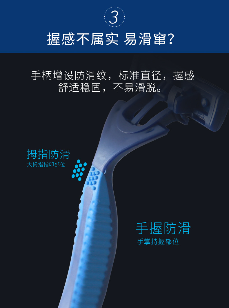 Wholesale Shaving Razor Blades Safety Shaver Disposable Shavers for Mens 06