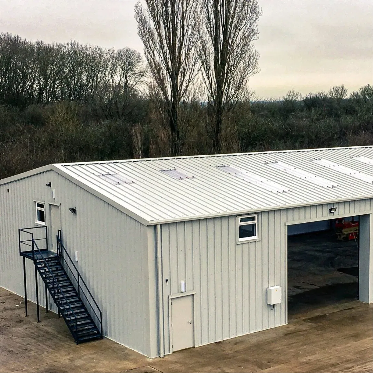 Heavy-Duty Steel Storage Shed for Harsh Weather Environments
