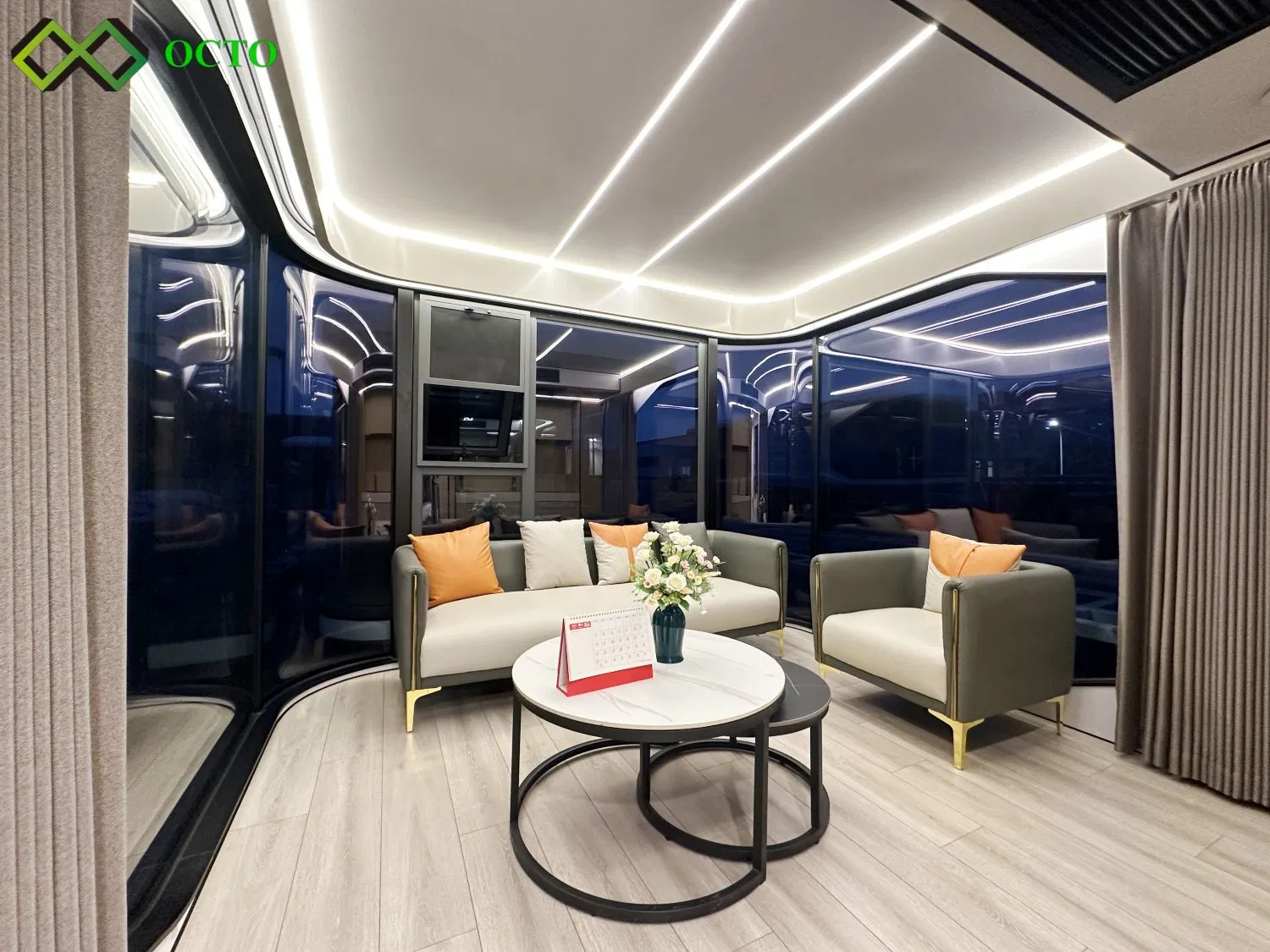 Mobile Convenience Store for Tourist Attractions 38sqm Suburb Prefab Space House