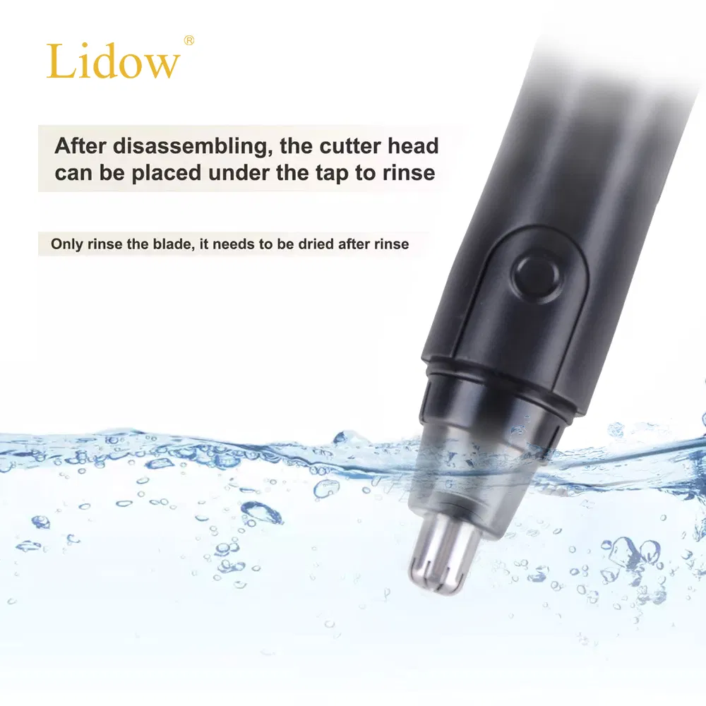 Lidow Battery Operated Painless Ear and Nose Hair Trimmer for Men & Women