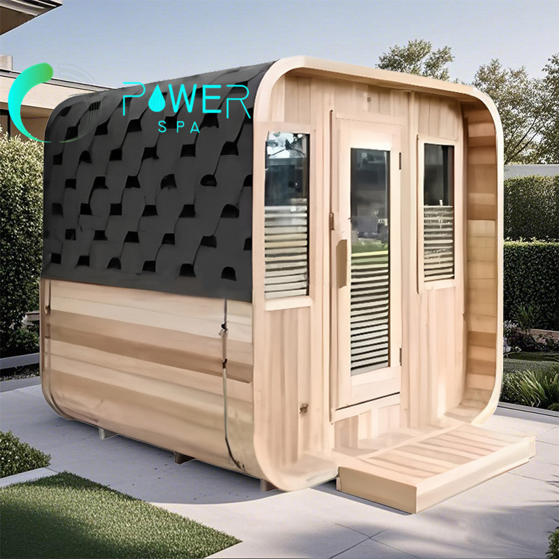 Сухая сауна для улицы на 4 человека, хемлок