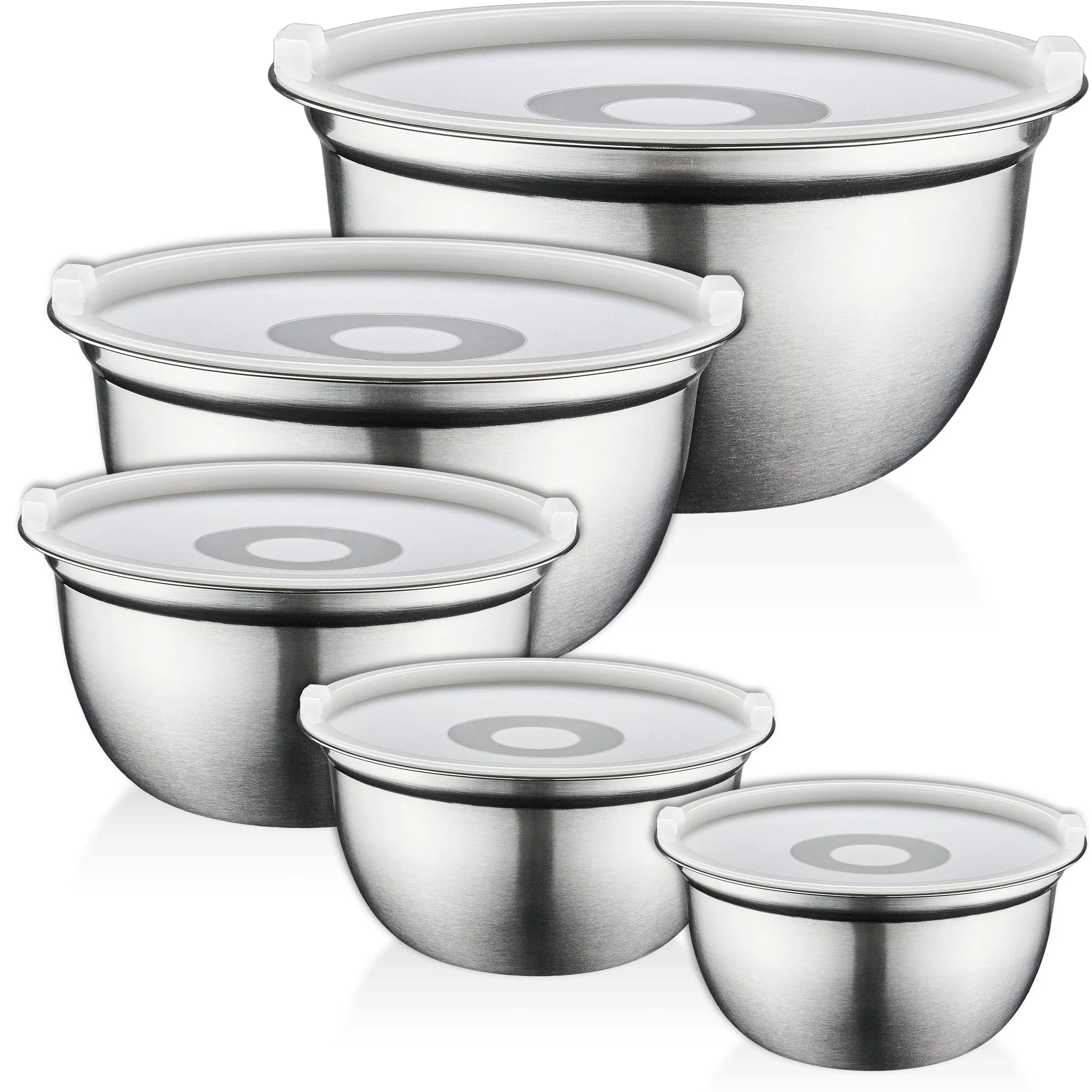 Special Lids Kitchen Storage Stainless Steel Large Cooking Baking Mixing Bowls