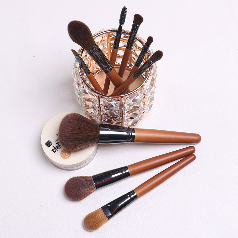 Wholesale Customize Cosmetic Blending Beauty Tool 9PCS Black Makeup Brushes Set