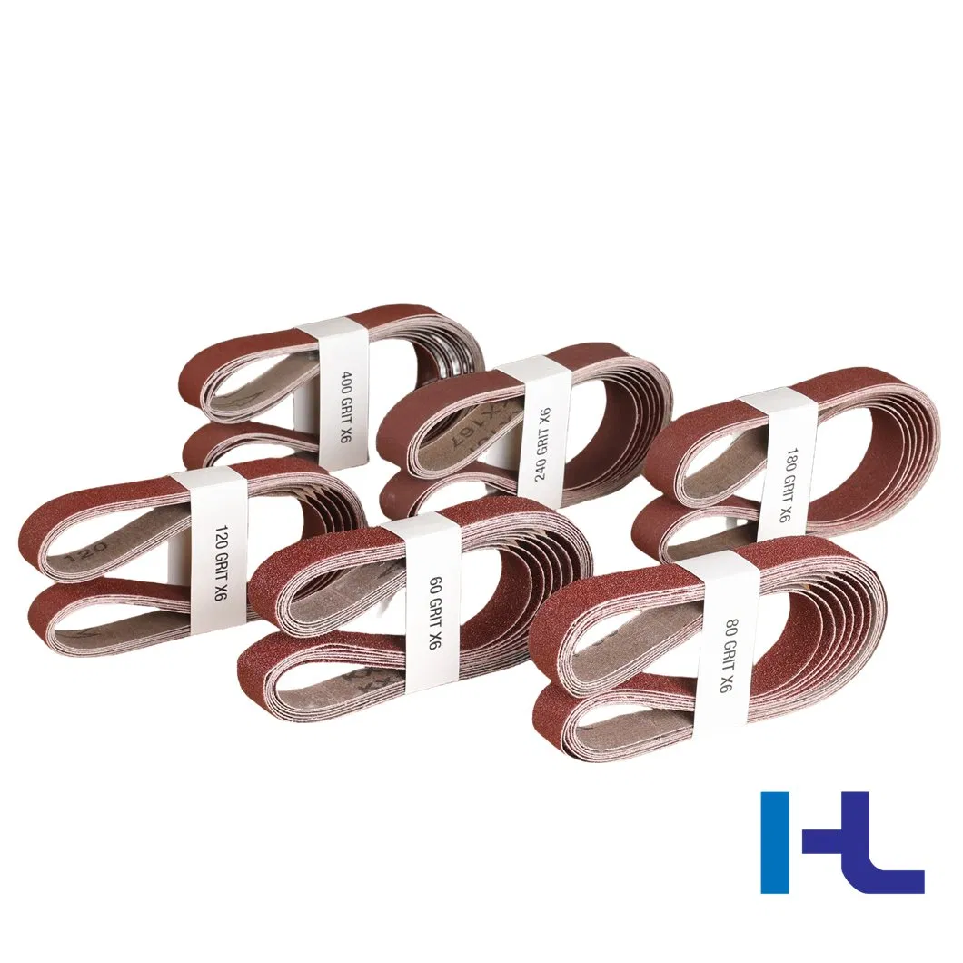Heavy Sanding Belt China Manufacturers 150 / 240 / 400 Grits Portable Electric Sand Belt 36 Grit Aluminum Oxide Sanding Belts