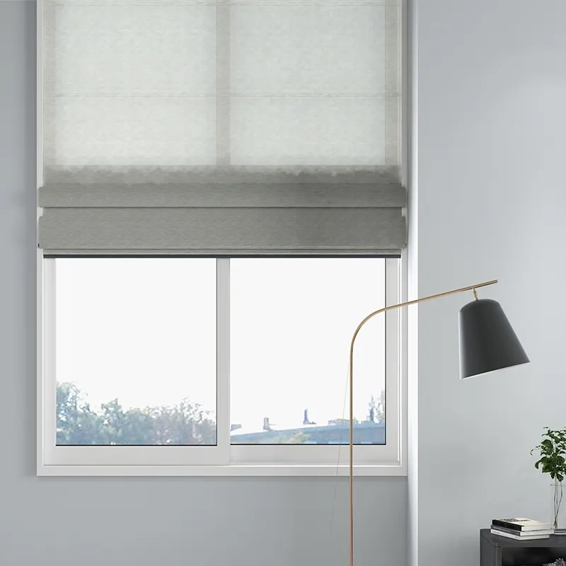 Vikson Blackout Roman Shades for Window Linen Roman Window Shades