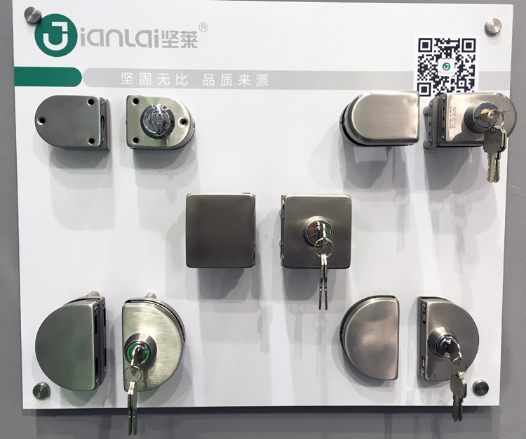 Hot Sale Frameless Glass Small Door Lock Furniture Lock