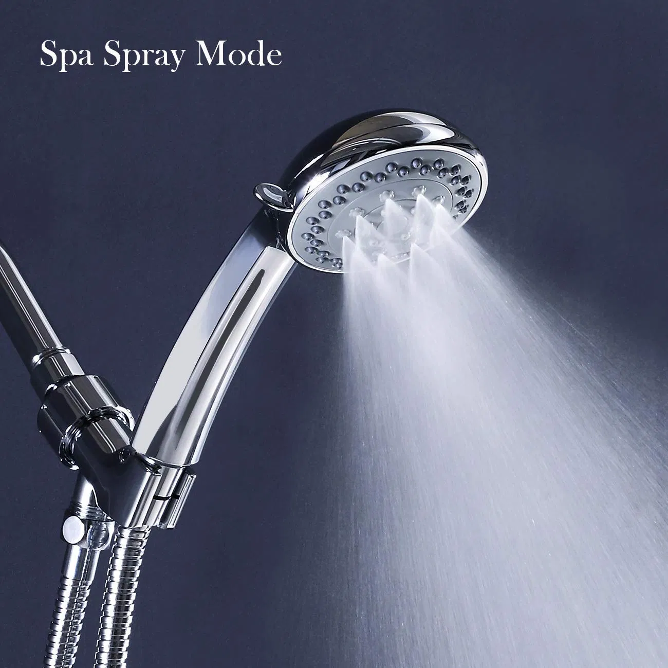 Rainfall Showerheads Anti-Leak Rain Spray Showerhead Chrome- Adjustable Metal Swivel Ball Joint