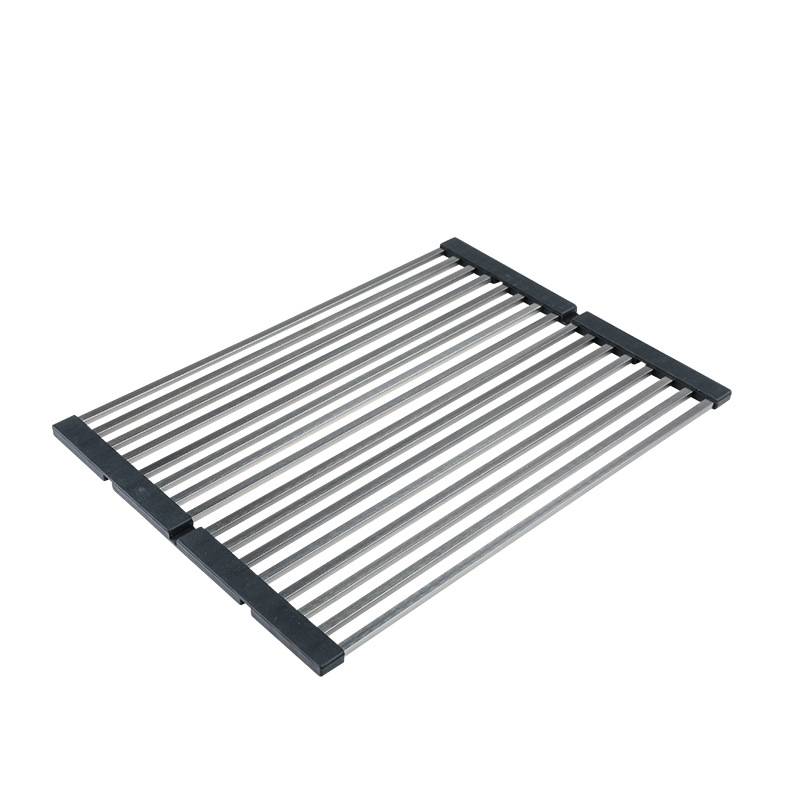 Stainless Steel Dish Drying Mat Foldable Design Strainer Dish Rack Easy for Storage Organizer