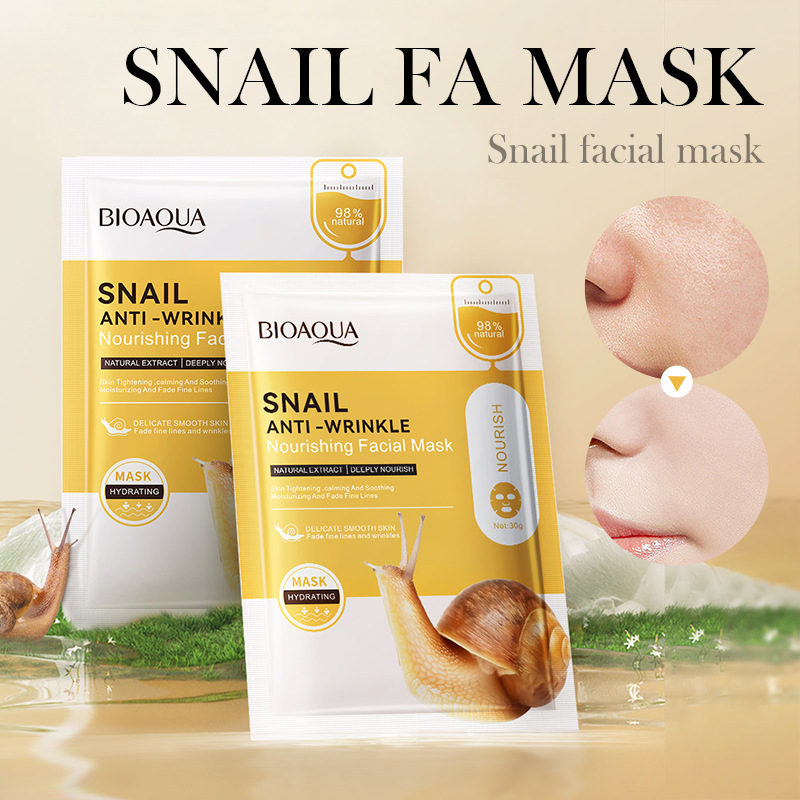 Bioaoua Snail Anti Wrinkle Hydrating Moisturizing Skin Care Mask
