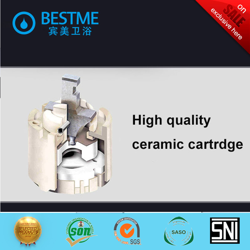 Смеситель для душа и ванны BM-50082K, черный хром