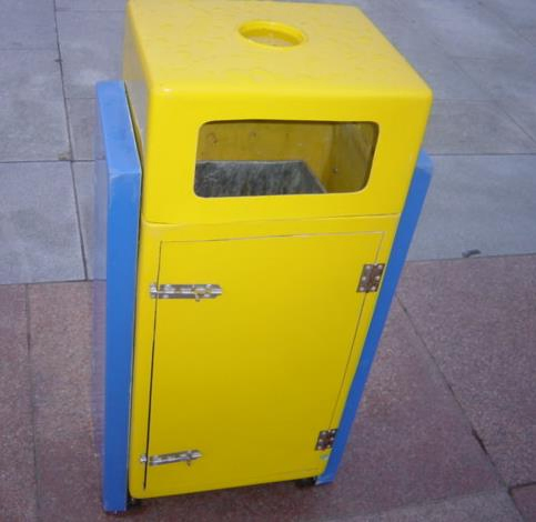 Уличная урна из стали с порошковым покрытием, 120 л