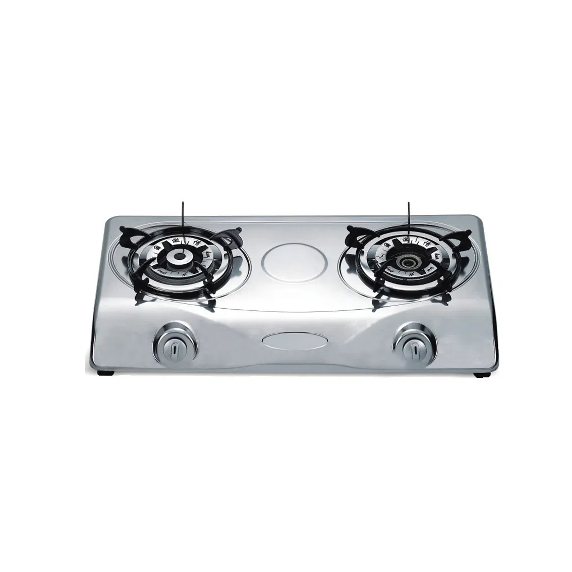 2023 New Style Kitchen Glass Top Cooking Built-in 2 Burner Gas Stove