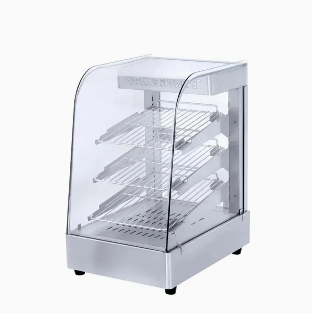 Versatile Stainless Steel Food Warmer for Hot Snack Display