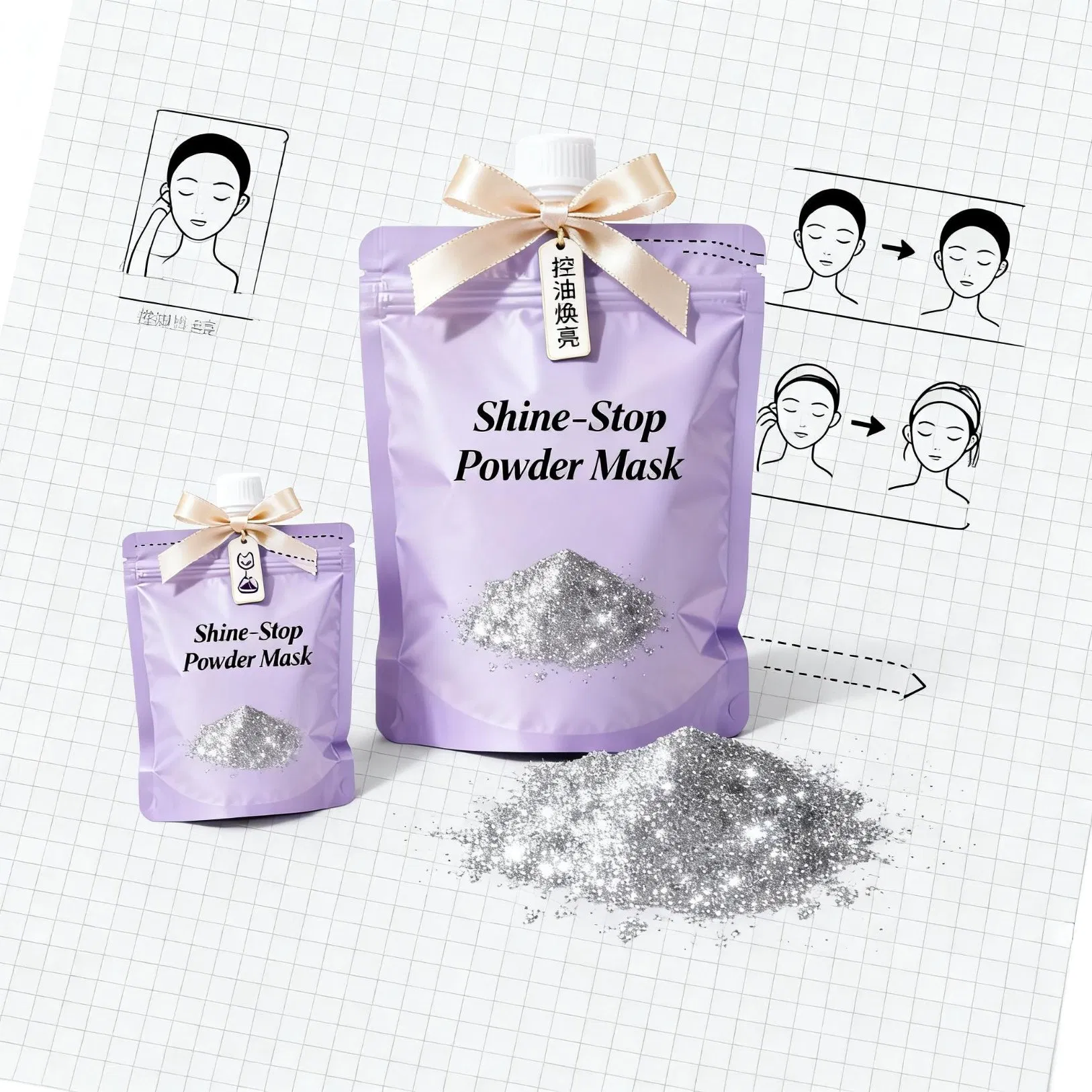 Whitening and Purifying Diatomaceous Earth and Menthol Face Mask for Blemish Prevention and Even Tone
