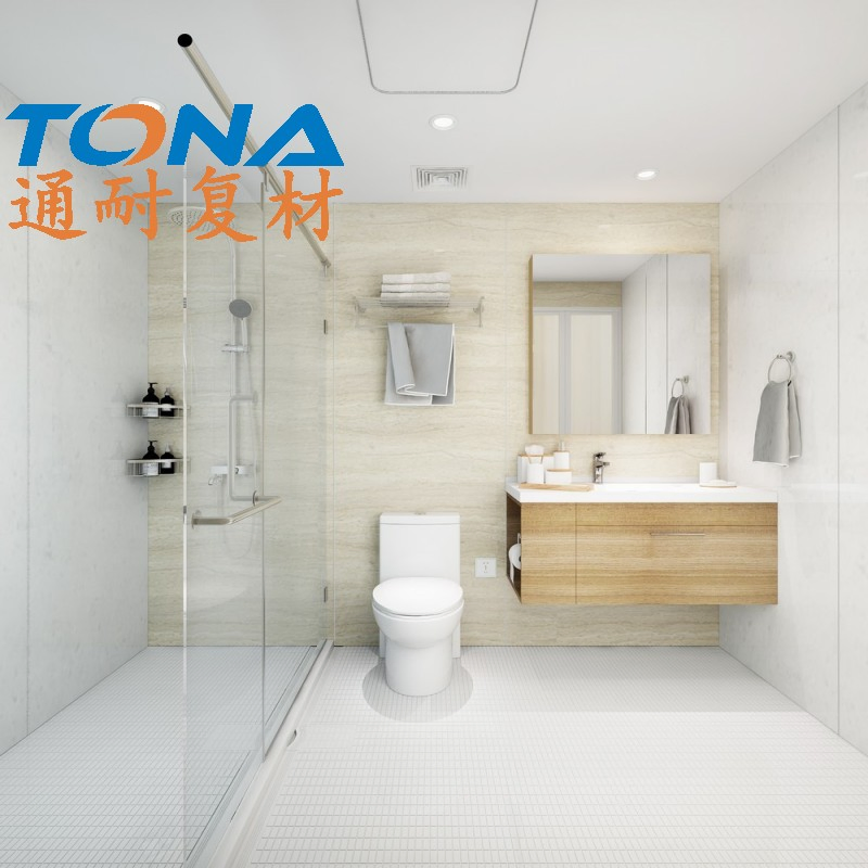Customizable SMC Modern Integrated Bathroom Solution with Shower